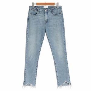 FRAME Le High Straight Jeans – Size 29 - distressed